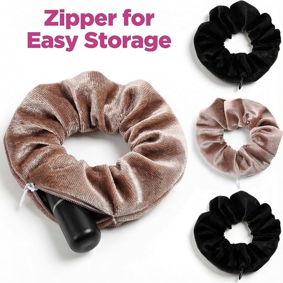 Velvet Scrunchie with Zipper (NWT) - Picture 2 of 7